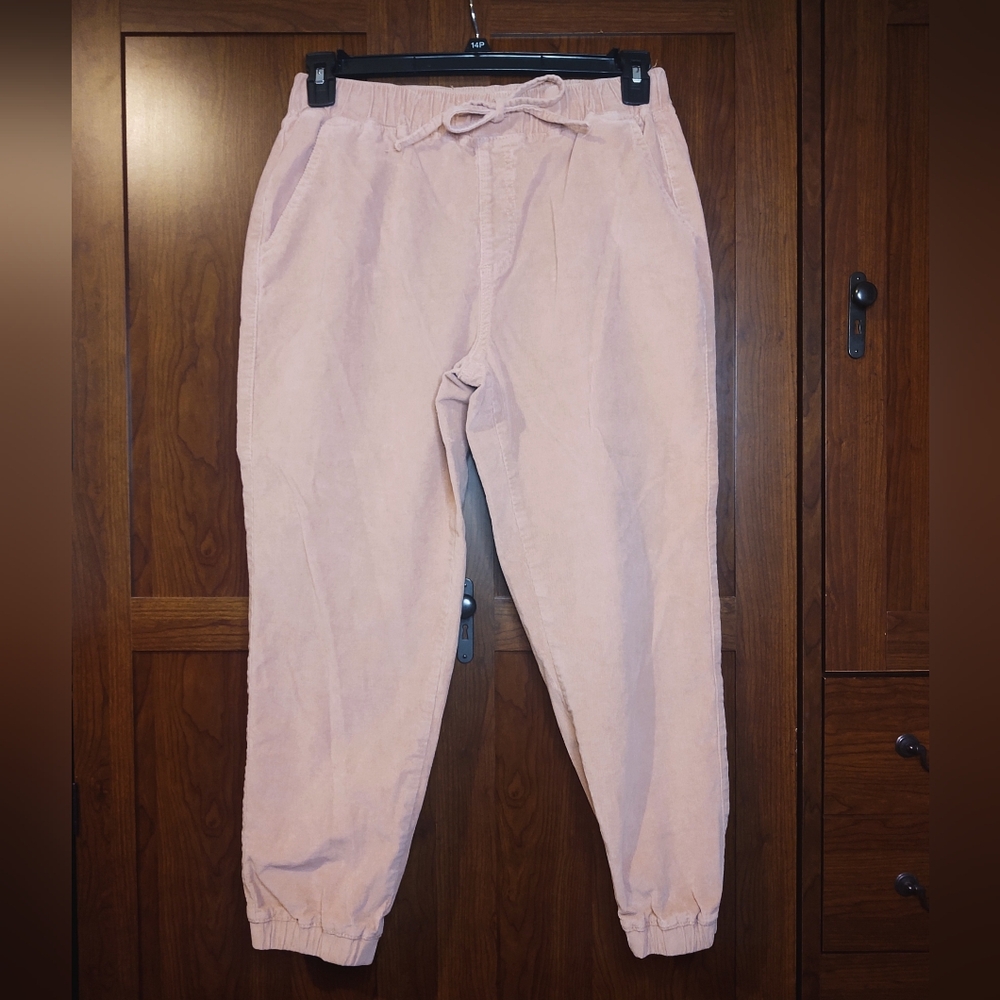 Arizona Jeans Co Corduroy Jogger Sz L In Blush